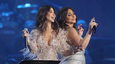 نانسي عجرم وإليسا تشعلان حفل زفاف عبير الراجحي.. والجمهور يتفاعل