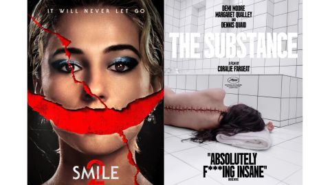 أقوى فيلمي رعب في أكتوبر 2024.. The Substance و Smile 2