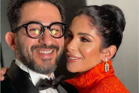 هكذا احتفل أحمد حلمي ومنى زكي بعيد ميلادهما ...