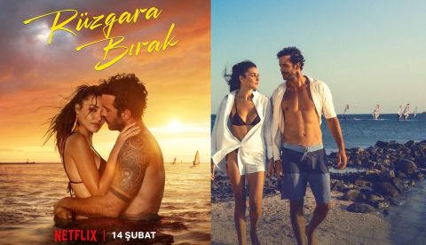 Barış Arduç and Hande Erçel shine in Netflix’s Rüzgara Bırak poster; February 14 release announced