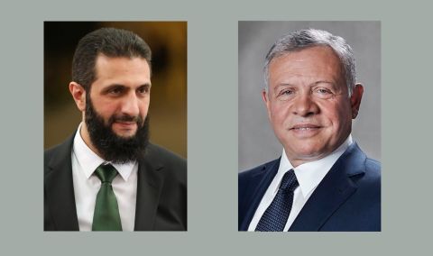 ملك الأردن يبعث برقية تهنئة للرئيس الشرع