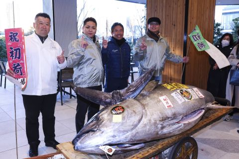 Tuna fish sells for $1.3M at Tokyo auction