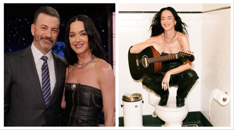 Katy Perry nearly hit by electrical sparks after Jimmy Kimmel Live taping
