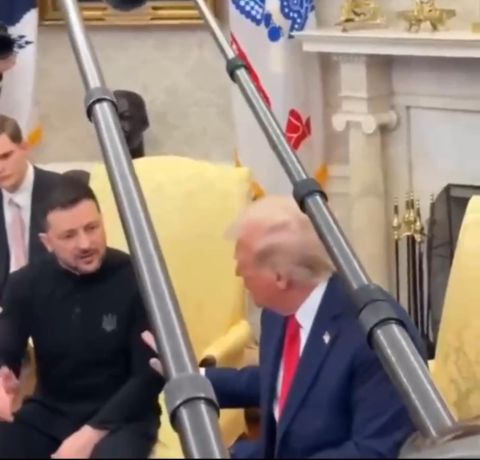 ترامب يطرد زيلينسكي من البيت الأبيض بعد اجتماع متوتر..شاهد الشجار
