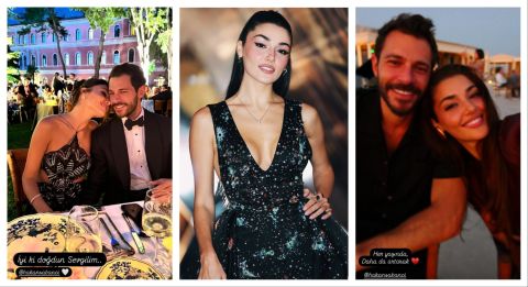 Hande Erçel shuts down split rumors, celebrates Valentine's Day with sweet birthday post for Hakan Sabancı