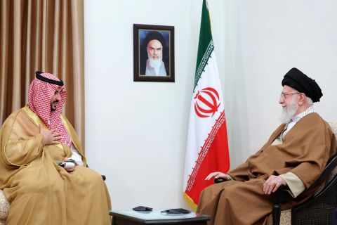 Saudi Defense Minister meets Khamenei in Tehran