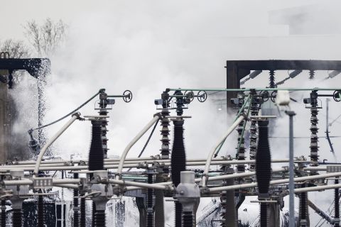 Massive blaze erupts at central London power substation