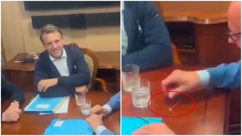 What are Macron, Merz hiding? Awkward moment caught on camera