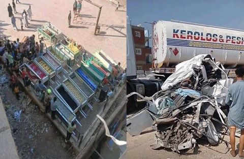 فاجعة تهز مصر.. مقتل 18 فتاة وسائق شاحنة بحادث سير.. وهذه أعمارهم