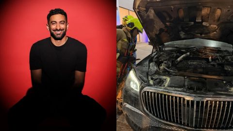 Anas Bukhash shares shocking car fire video: “A Miracle Saved Me”