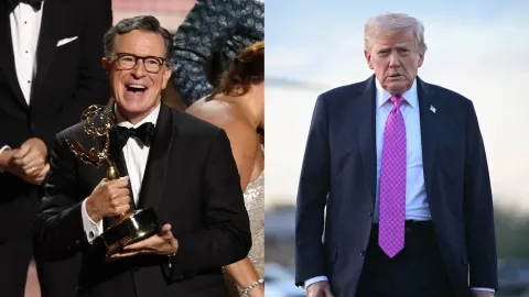 Stephen Colbert mocks Trump after 'Late Show' wins first Emmy