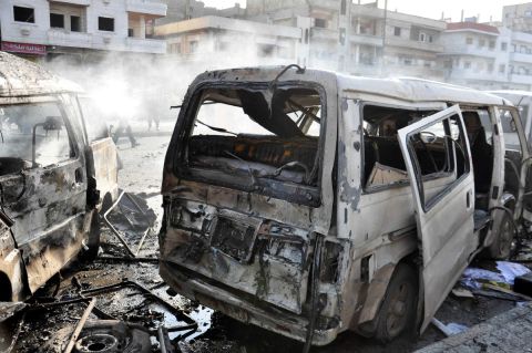 Explosion targets Syrian army bus, killing at least 5 soldiers
