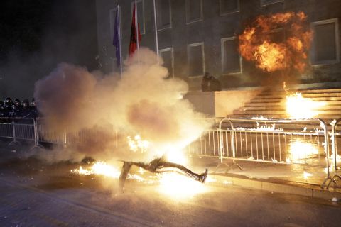 Violent protests rock Tirana as opposition demands Albanian PM Rama’s resignation