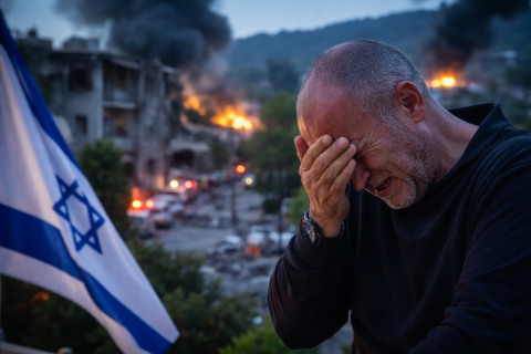 انهيار رئيس مستوطنة إسرائيلية على الهواء مباشرة