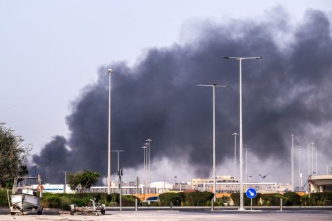 Iranian drone debris causes fire at oil industry site in the UAE