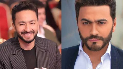 تامر حسني وحمادة هلال ينهيان خلاف أغنية 