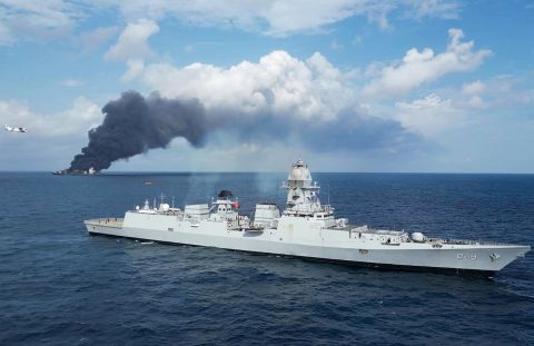 Indian cargo vessel sinks off Yemen after attack; all 14 crew rescued