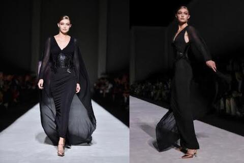 أسبوع نيويورك للموضة: أزياء جيجي حديد على منصة عرض مجموعة توم فورد لربيع 2019