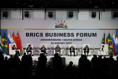 BRICS in South Africa discuss expansion, US dollar reliance
