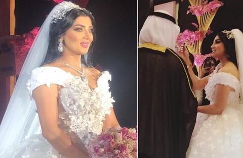 بالفيديو: لقطات من حفل زفاف الفنانة شهد الياسين