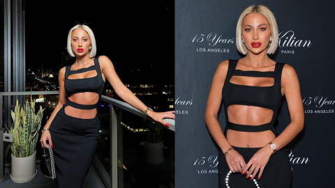 Hande Erçel shows sideboob in Greece (pictures)