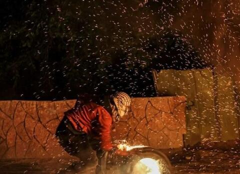 إصابة عشرات الفلسطينيين خلال مواجهات مع الجيش الاسرائيلي في برقة