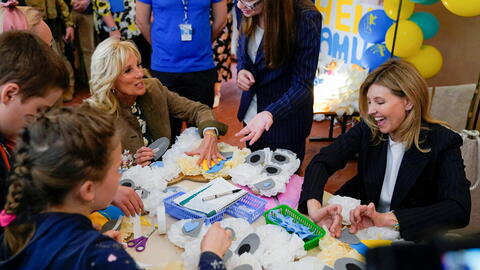 زوجة بايدن تقوم بزيارة مفاجئة الى اوكرانيا