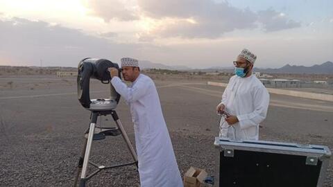 ثبوت رؤية هلال شوال في الأردن وعُمان والعيد الاثنين