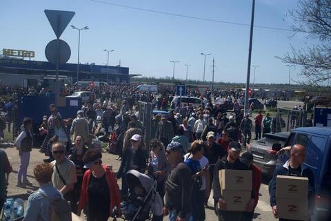 100 Civilians in Ukraine's Mariupol Evacuated